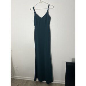 Lulu's Moments of Bliss Dark Green Maxi Dress